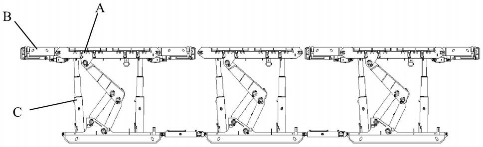 一种超前支架分段铰接顶梁结构及超前支护支架的制作方法