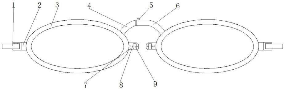 一种卡扣式连接的太阳眼镜框的制作方法