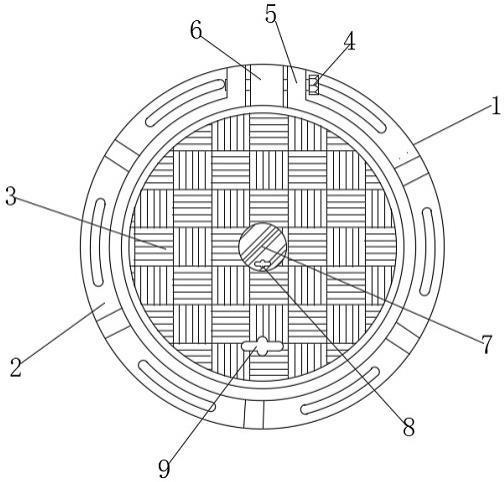 一种具有防盗防坠结构的电缆井盖的制作方法