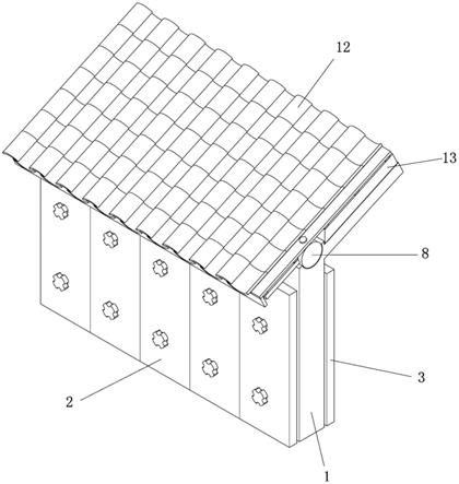 一种木结构与混凝土结构结合的仿古建筑檐口节点的制作方法
