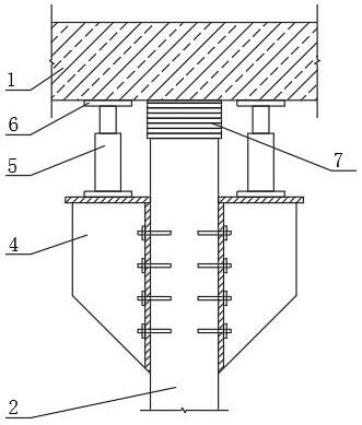 一种桩基建筑物微型复合钢管桩托换纠倾结构及其施工方法与流程
