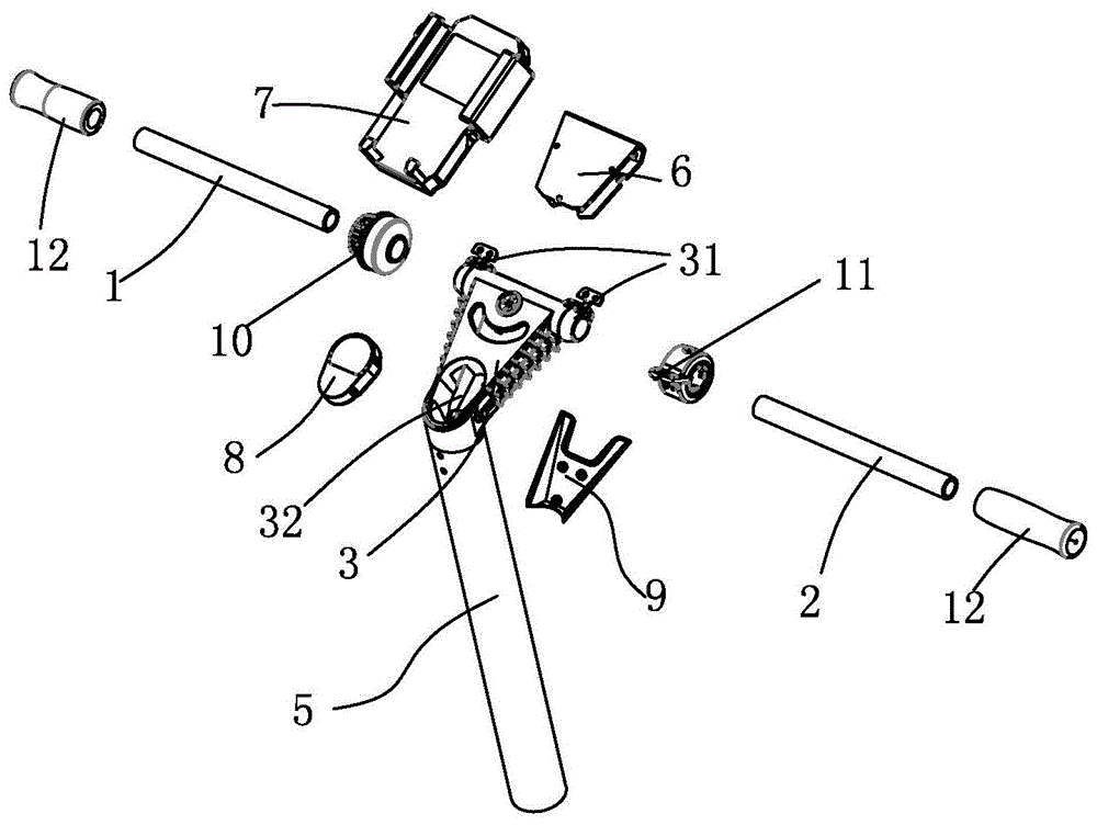 一种滑板车把手立管组合结构的制作方法