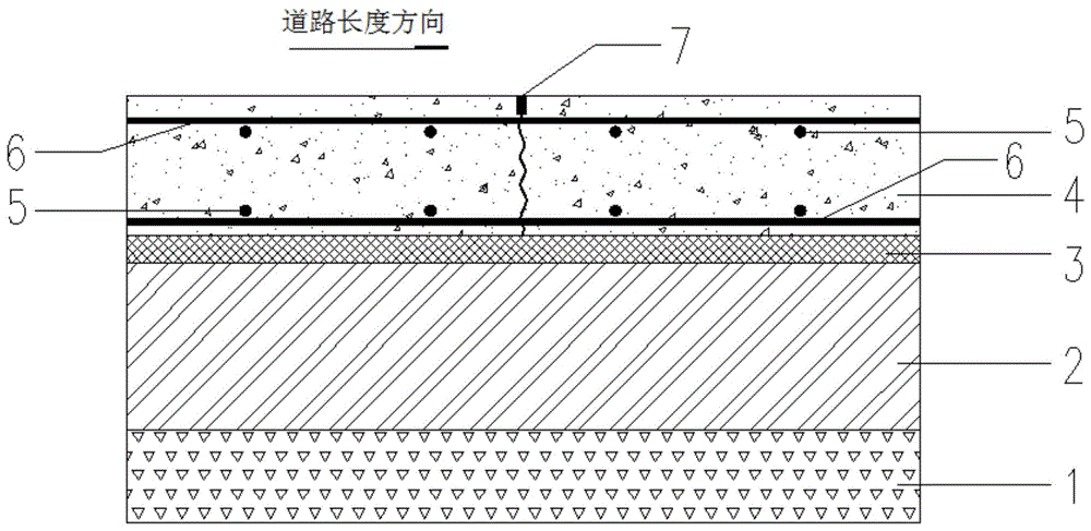 一种低配筋率连续配筋混凝土路面结构的制作方法