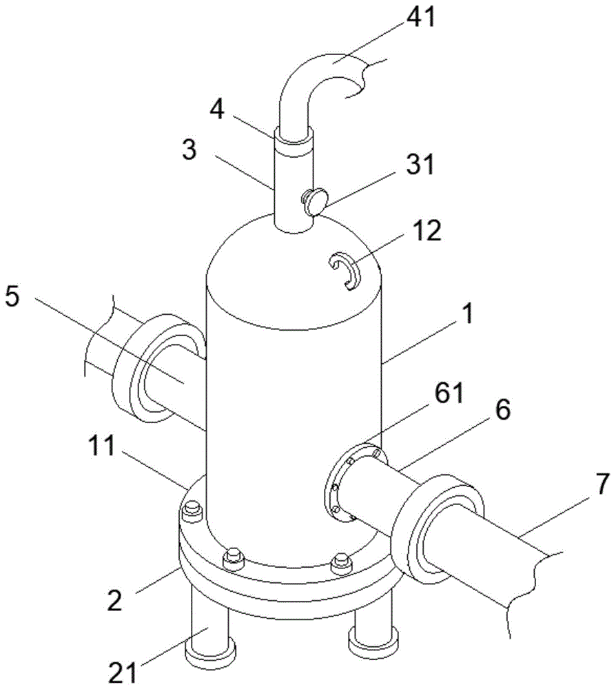 一种方便拆卸的气液分离器的制作方法