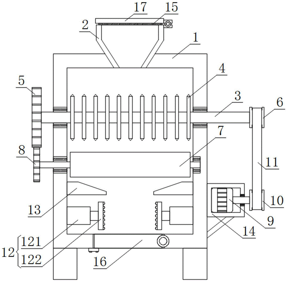 一种节能环保式固定垃圾压缩装置的制作方法