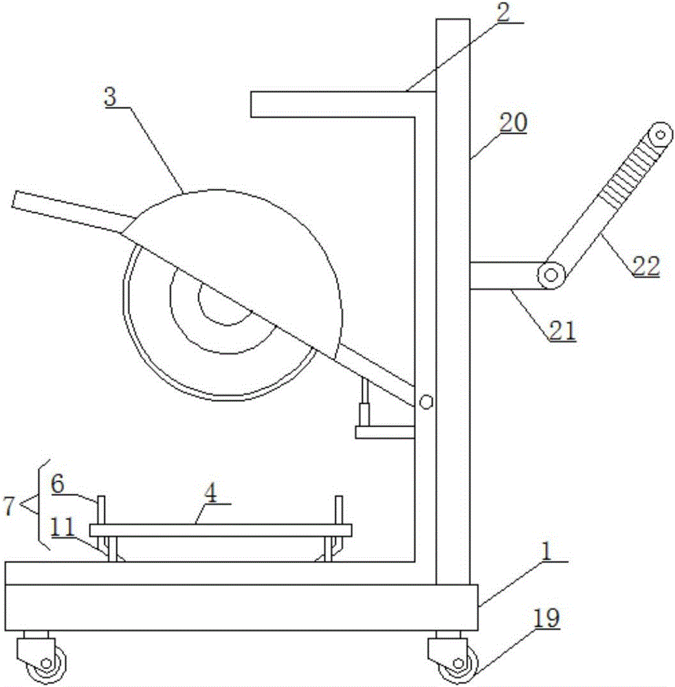 一种建筑装饰用的具有定位夹紧功能的切割机的制作方法