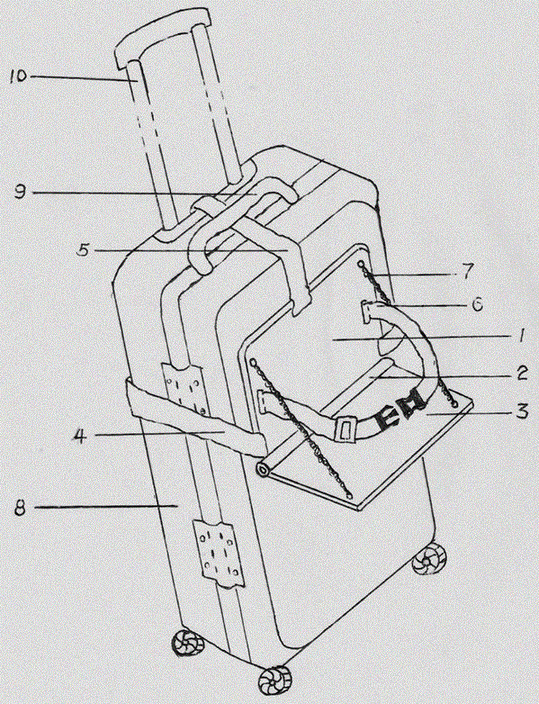 可背缚在行李箱壁上的能叠收的婴儿椅的制作方法