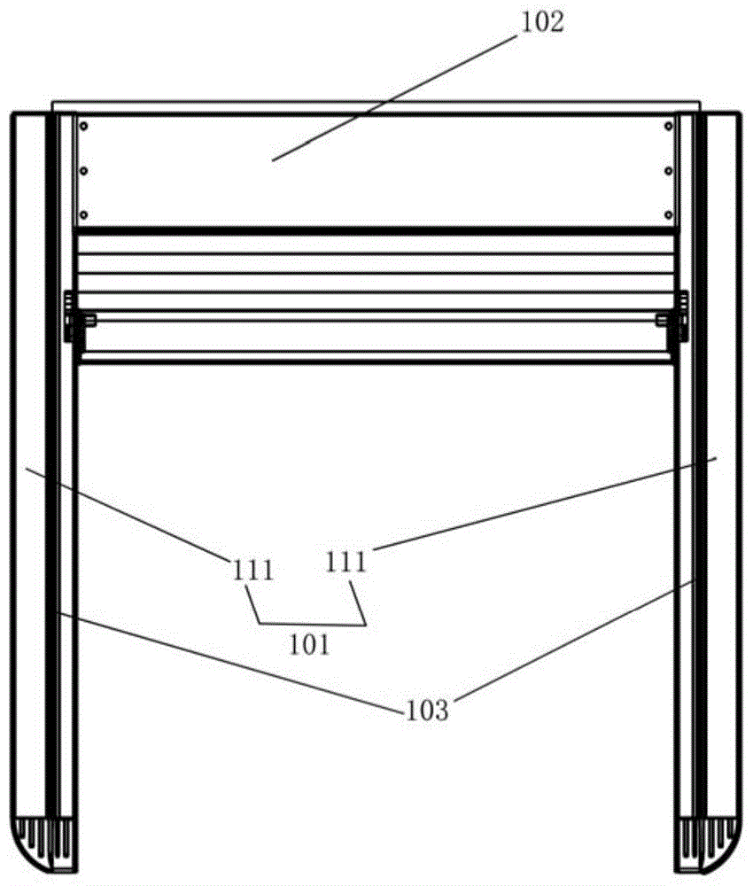 一种带灯带的传动伸缩的箱体遮盖装置的制作方法