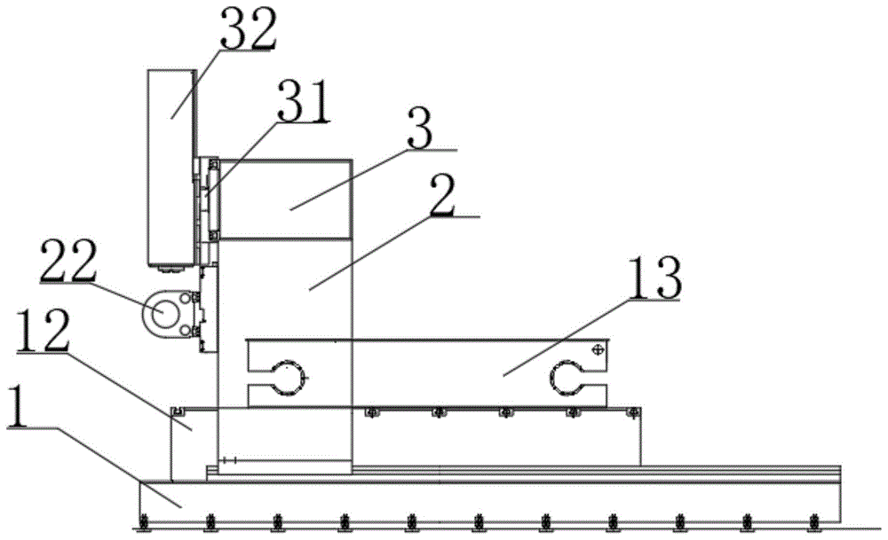 桥式起重机端梁数控加工专用机床的制作方法