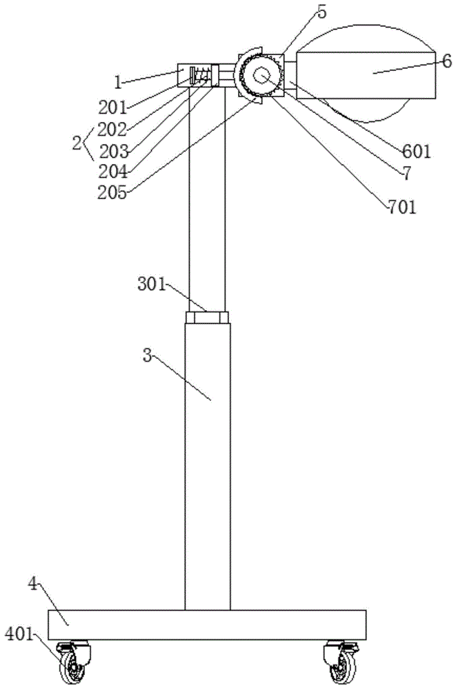 一种便于收放的医院用烤灯的制作方法