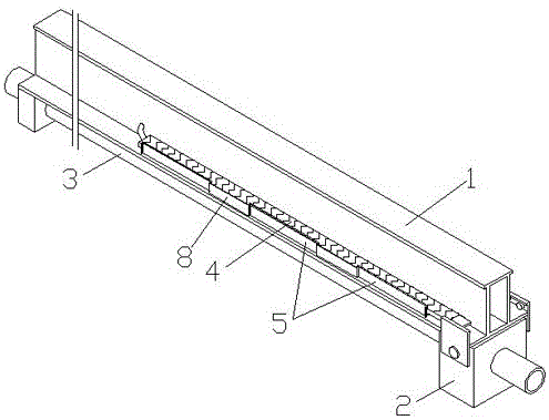 一种用于长伸缩式吹灰器上的拖链护板的制作方法