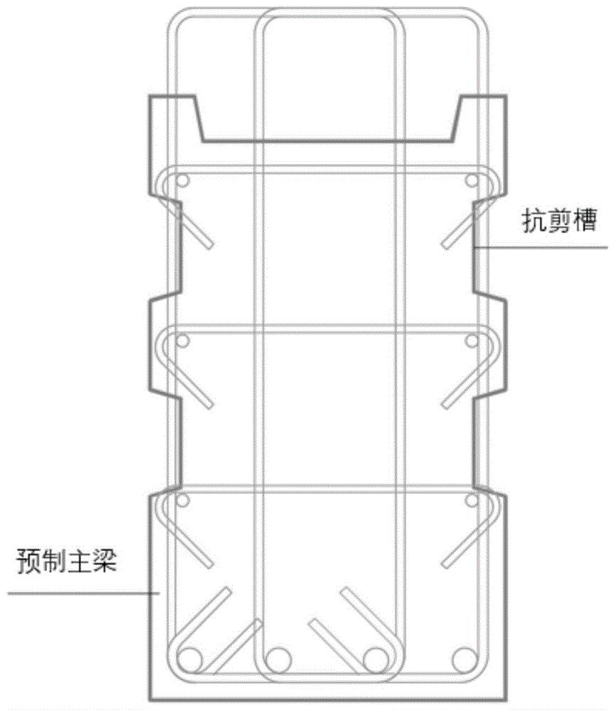 预制主次梁的连接结合面键槽替代装置及其连接结构的制作方法