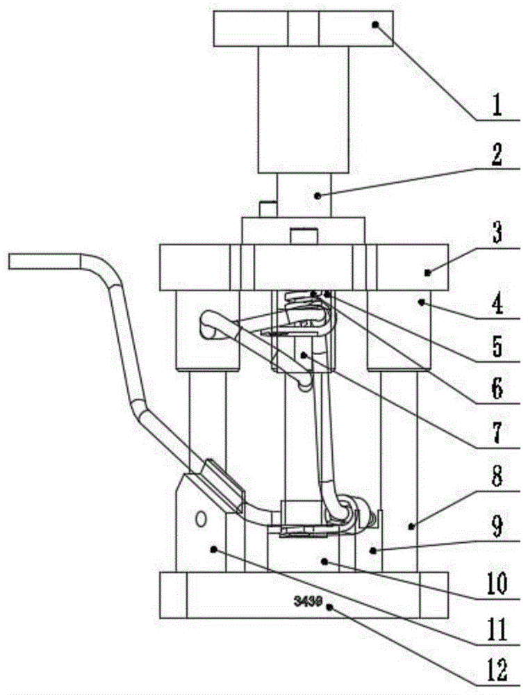 一种卷曲支架工装结构的制作方法