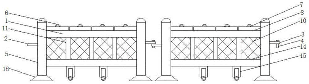 一种建筑施工用环保型的扬尘处理护栏的制作方法