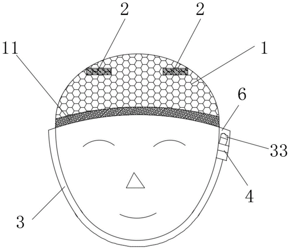 一种便于调节固定的一次性防压网帽的制作方法