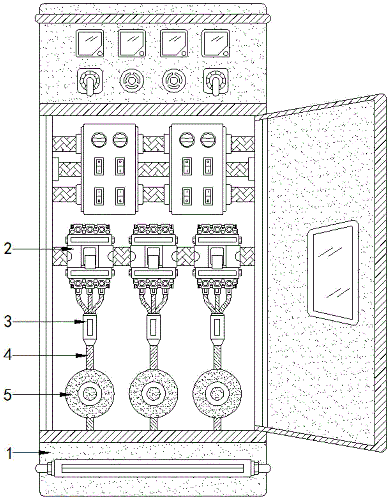 一种连接线整齐排布的电气柜的制作方法