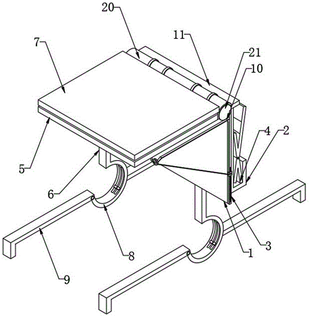一种户外园林用多功能折叠组合桌椅的制作方法
