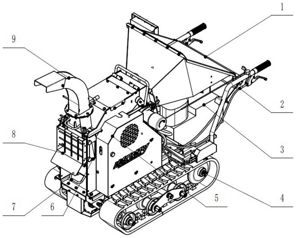 一种履带式自行走碎木机的制作方法
