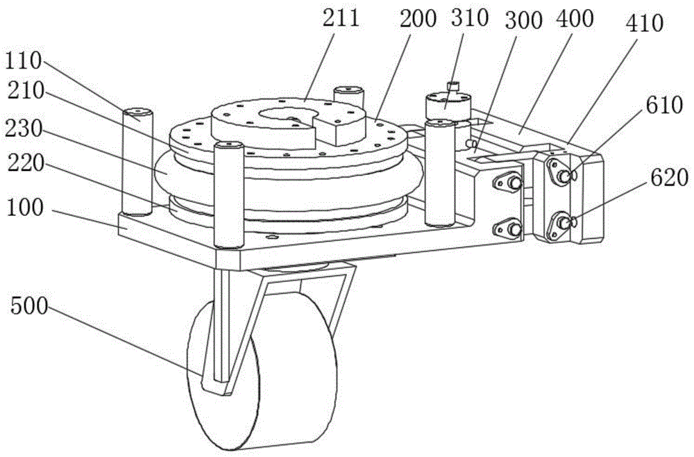 重载自动引导车用轮系减震模块的制作方法