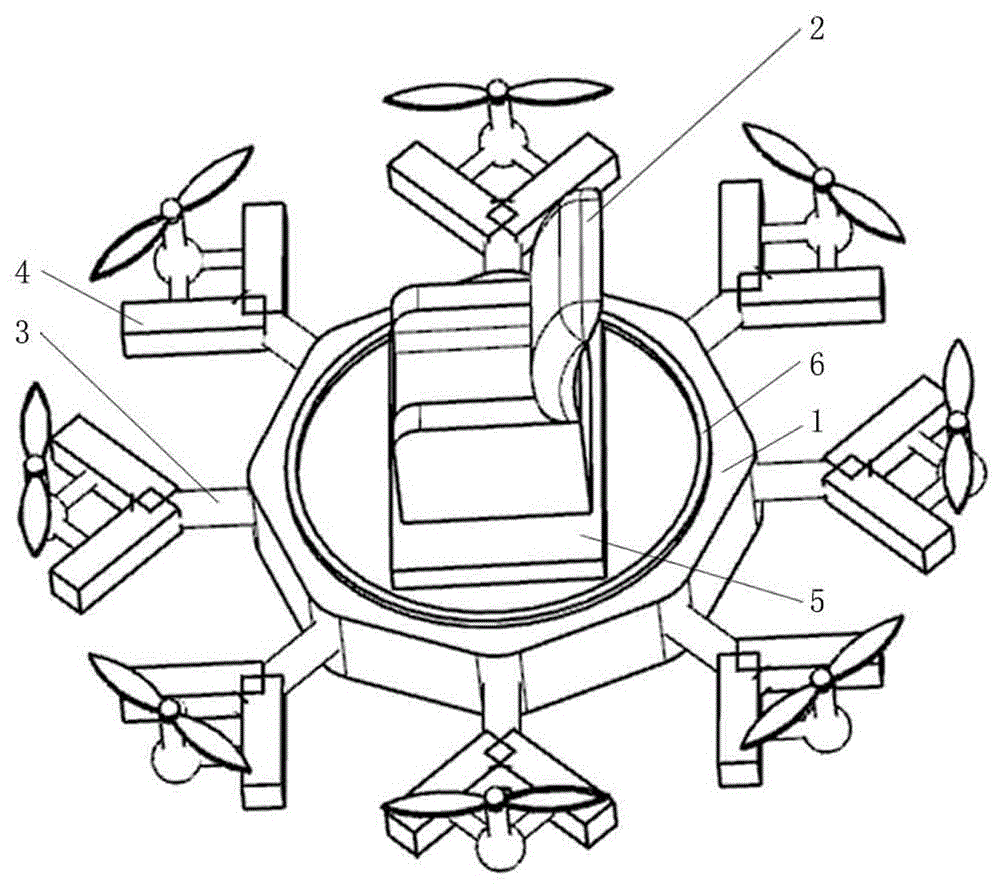 一种旋翼姿态可调的折叠载人飞行器的制作方法