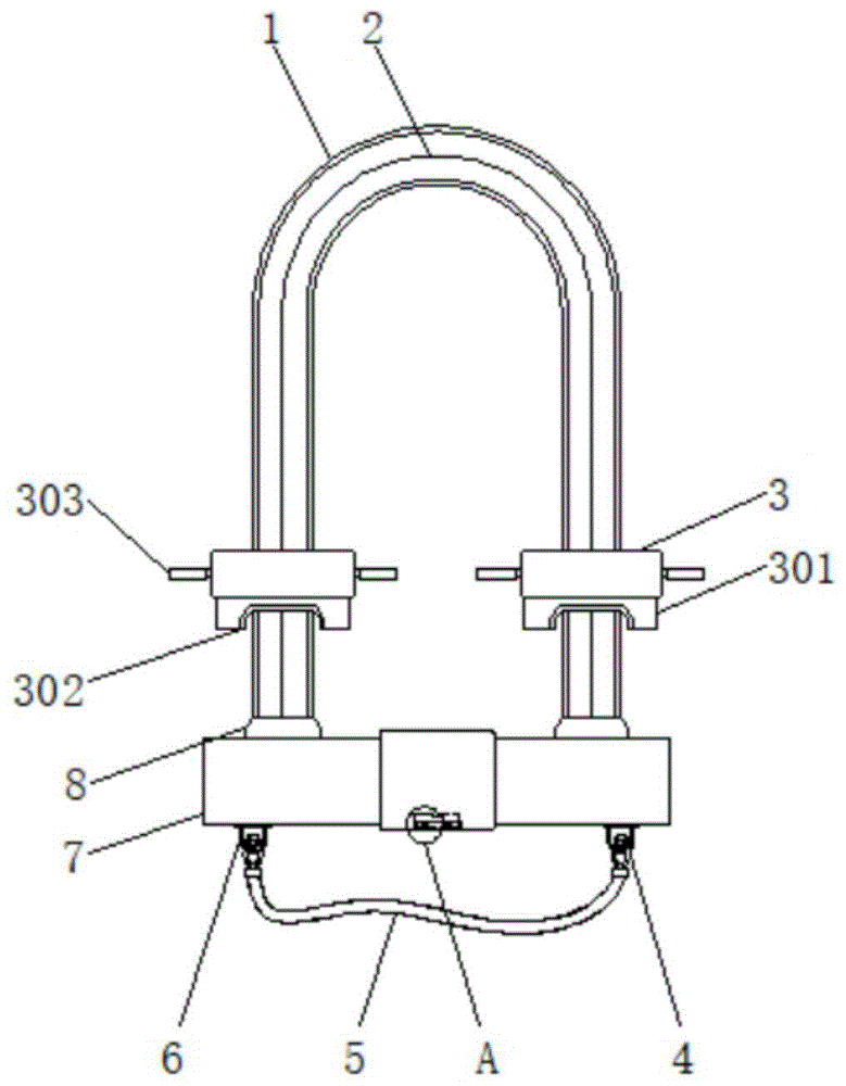 一种双锁栓自行车锁结构的制作方法