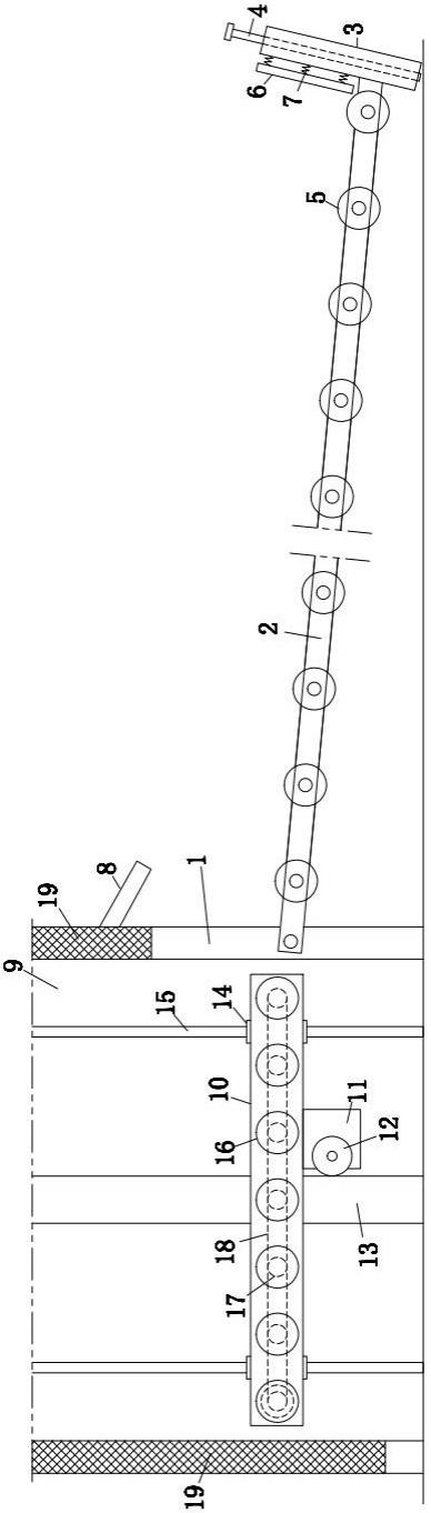 人造板送料用垫板移除装置的制作方法