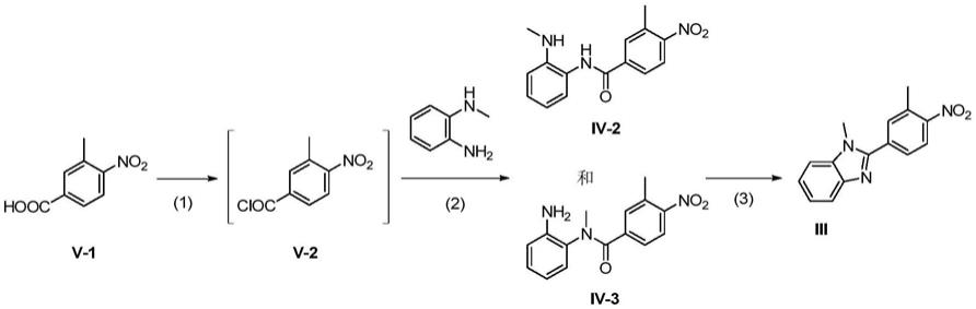 一种基于苯并咪唑取代的硝基苯的化合物及其制备方法与流程