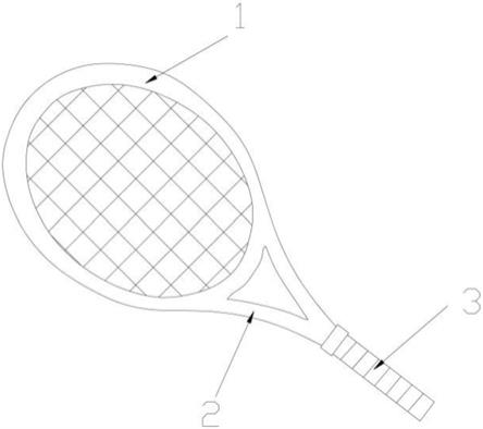 一种初学者网球拍的制作方法