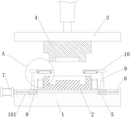 冲压模具废料脱落机构的制作方法