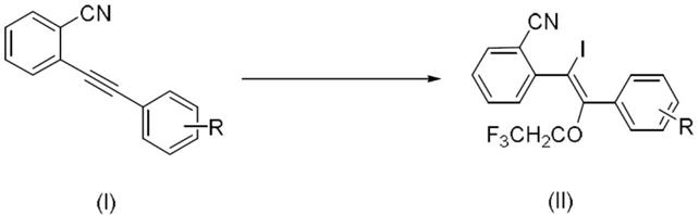 一种合成三氟乙氧基烯碘类化合物的方法与流程