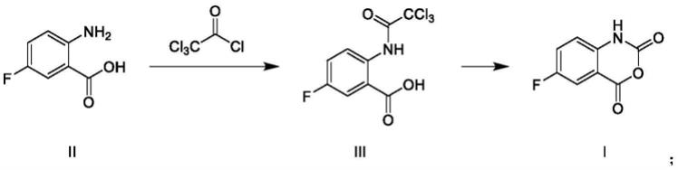 一种氟马西尼中间体5-氟靛红酸酐的制备方法及应用与流程