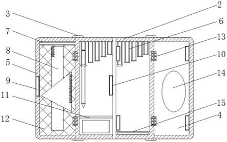 一种可固定文具的文具盒的制作方法