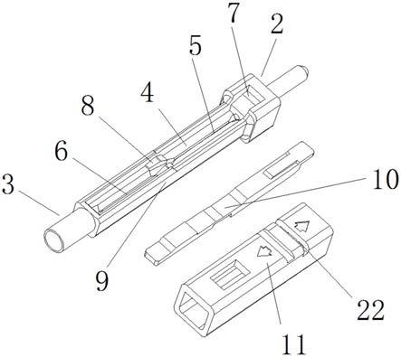 一种光纤固定结构及光纤连接器的制作方法