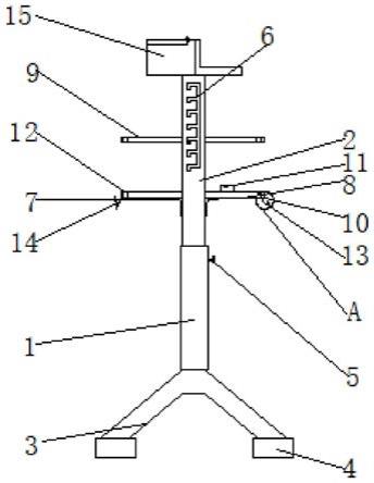 一种肾内科用便于调节的透析管固定装置的制作方法