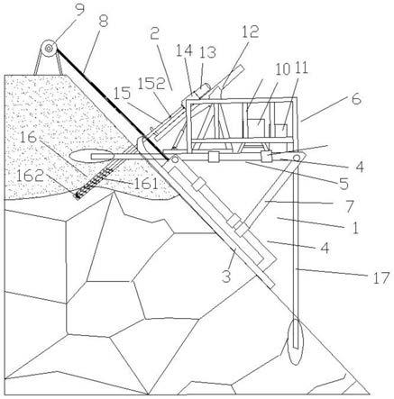 一种复杂高陡边坡的钻孔装置的施工方法与流程