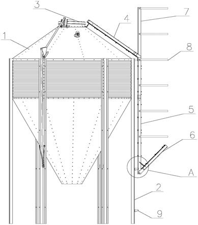 一种可折叠的料塔爬梯的制作方法