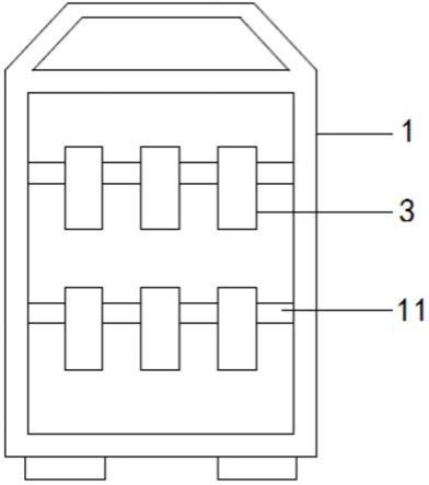 一种表面处理线用单排伸缩吊钩结构的制作方法