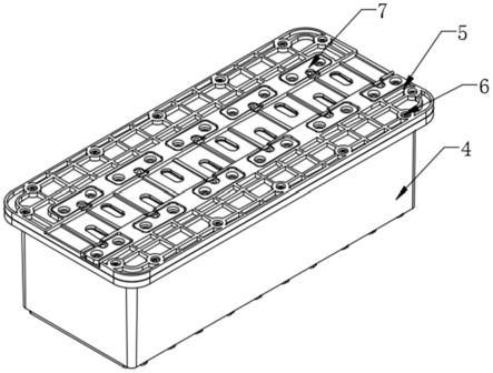 一种用于方壳电芯的固定结构及电池模组箱体的制作方法