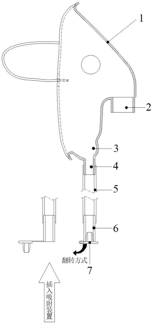 具有排涎功能的氧气面罩的制作方法