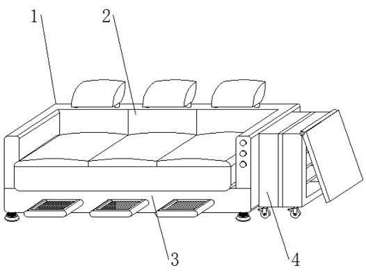 一种带吸尘功能的智能沙发的制作方法