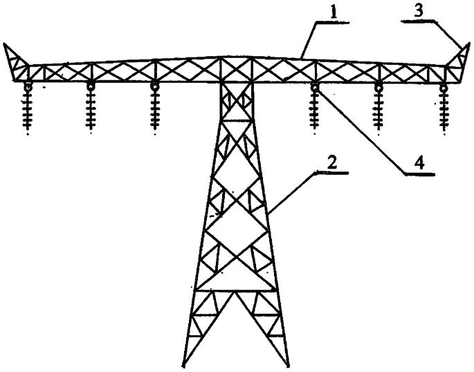 双回路输电丁字塔的制作方法