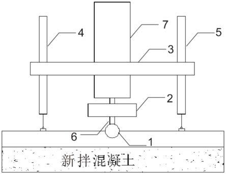 一种测试新拌混凝土接触应力的装置及方法