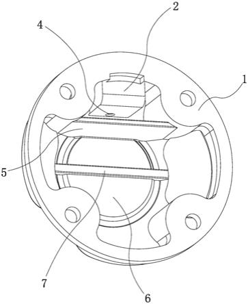 一种空压机前盖防喷油结构的制作方法