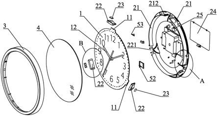 一种发光声控多功能挂钟的制作方法