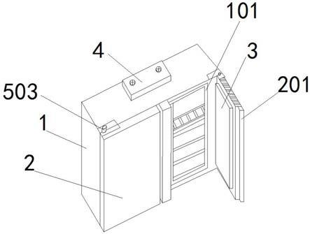 一种冰箱箱门拆卸安装用防呆机构的制作方法