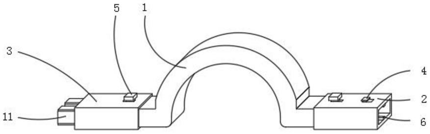 一种拱形电子配件连接器的制作方法