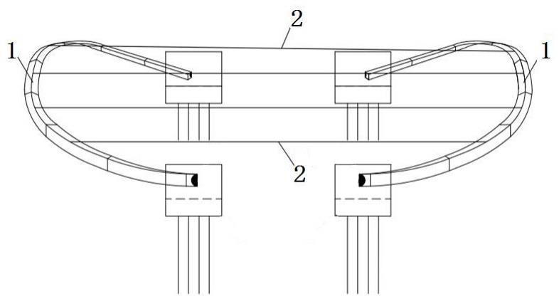 一种提供拱肋侧转的拉索对拉系统及其施工方法
