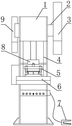 一种电梯导轨用冲床的制作方法