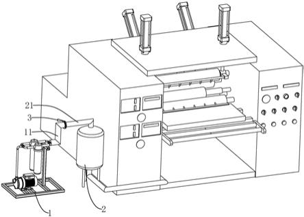 一种卷筒式分切机用加压装置的制作方法