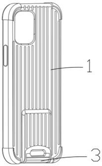 一种带拉杆箱支架的手机保护壳的制作方法